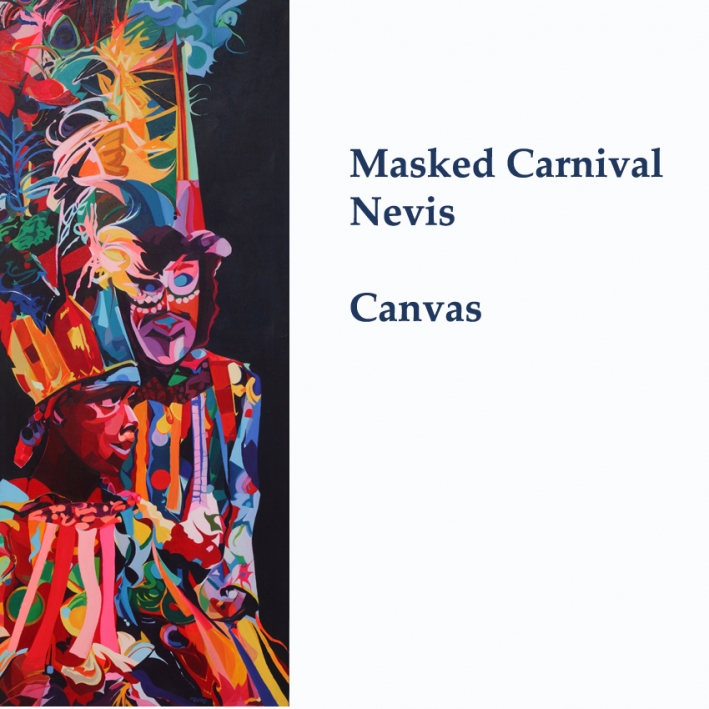 Masked Carnival canvas
