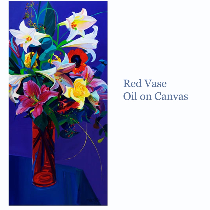 red vase oil