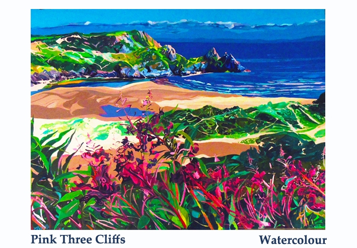 pink three cliffs