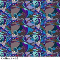 Coffe Swirl Fabric