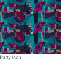 icon party fabric