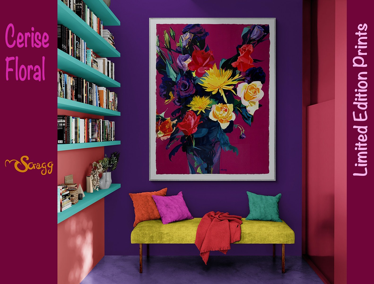 Cerise Floral
